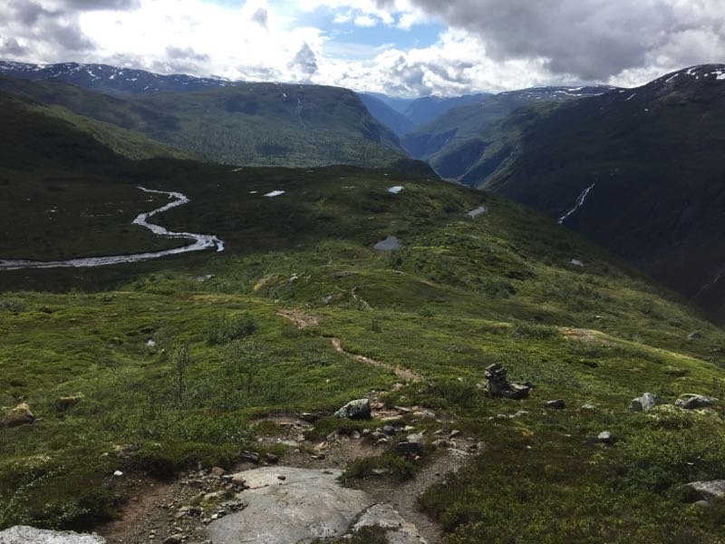 Image of landscape from Norway showing long path